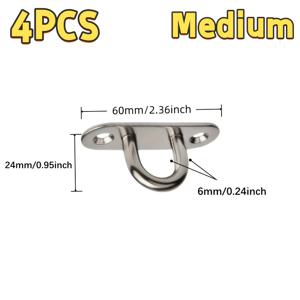 TEMU 4개 세트 헤비듀티 스테인리스 스틸 U자형 고리 – 다양한 용도: 팬 그루브, 선박 리퍼버시스, 천장 장착, 벽걸이 메탈 선반, 목재 케이블 로프용|실링팬|벽걸이선풍기|모래주머니