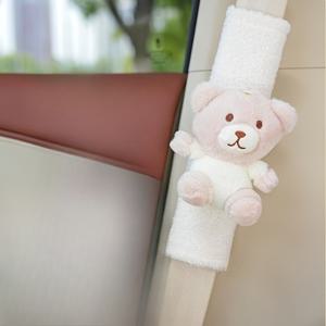 TEMU 귀여운 곰돌이와 토끼 디자인의 범용 3D 차량 안전벨트 어깨 패드, 더 편안한 여행을 위한 제품