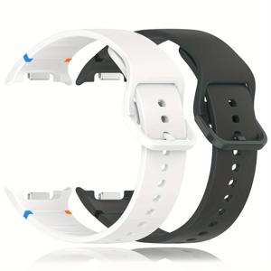 TEMU 2개 실리콘 스마트 워치 밴드, 삼성 8/8 클래식 스트랩용, 사이즈 40Mm, 44Mm, 46Mm, 컬러풀, 편안하고 통기성 좋음, 내구성 및 얼룩 방지