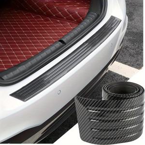 TEMU 90cm/35.43인치 특수 카본 파이버 고무 도어실 보호대 - SUV 및 픽업용, 스크래치 방지 트렁크 범퍼 가드, 1개, 도어실 보호 스트립