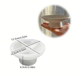 TEMU DIY 레진 몰드, 높은 받침대 캔들 홀더 몰드, 드립 글루 석고 홈 데코 실리콘 몰드, 캔들 만들기, 핸드메이드 장식, 스타일리시 홈 액세서리, 아트 디자인, 유연한 실리콘 소재, 공예 도구, 레진 및 DIY 애호가용