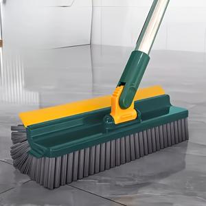 TEMU 헤비듀티 상업용 및 주거용 창문, 샤워실, 욕조, 바닥 및 벽 청소기 - 긴 손잡이, 양면 브러시 헤드, 대형 인체공학적 손잡이, 내구성 있는 플라스틱 구조 - 세탁기 호환 깊은 청소용 - 욕실, 타일, 바닥, 벽에 이상적 - 가정 및 전문가용 - 튼튼하고 신뢰할 수 있음|욕조