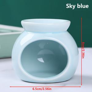 TEMU 1개 세라믹 에센셜 오일 버너 티라이트 캔들 홀더 장식용 아로마 디퓨저 화이트 사이즈