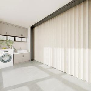 TEMU 개인 공간을 위한 접이식 파티션 커튼 1개, 스타일리시한 테마와 후크가 특징이며, 거실 및 침실과 같은 공간을 파티션 커튼으로 꾸미기에 이상적입니다.