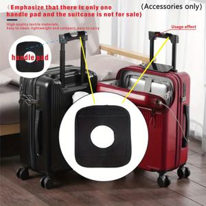 TEMU (수하물 제외) 블랙 캐리어 핸들 패드 - 버튼 오프닝 디자인, 인체공학적 미끄럼 방지 그립 커버, 내구성 있는 패브릭 캐리어 액세서리, 대부분의 트롤리 케이스와 호환 (여행 선물로 이상적) - 전원 불필요