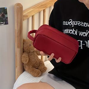 TEMU 대용량 다층 헤비듀티 필통 - 대학, 사무실용 다용도 공간 확장형 튼튼한 휴대용 필통 (학생 및 교사용)|필통