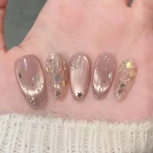 TEMU 10개입 수제 드림 스타리 스카이 요정 마법봉, 섬세하고 순수한 네일 아트를 위한, 탈착 및 재사용 가능, 여성의 데일리 출퇴근, 여행, 휴가 및 파티에 적합|네일아트