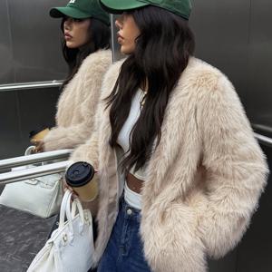 TEMU 여성 솔리드 컬러 롱 슬리브 페이크 재킷, 따뜻하고 두꺼운 겨울용, 스타일리시한 미디엄 레인지 디자인과 루즈핏으로 매일 파티 및 눈이 내리는 겨울철의 패셔너블한 외출에 적합