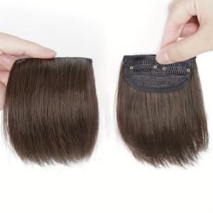 TEMU 여성을 위한 헤어 토퍼 2개 세트, 눈에 띄지 않는 클립형 합성 헤어 익스텐션, 얇은 머리카락을 위한 볼륨 제공, 데일리 착용