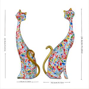 TEMU 커플용 수집용 피규어 2개 세트, 집과 주방의 장식에 완벽, 크리스마스 및 할로윈 장식에 적합