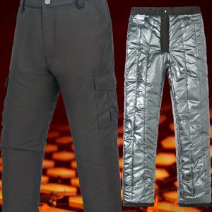 TEMU 남성용 보온 반사 겨울 바지 - 다용도 포켓 디자인의 내구성 강한 방한 작업복, 찢김 및 긁힘 방지, 하이킹, 사냥, 스키, 야외 활동용 - 세탁기 사용 가능 (포함되지 않음) - 겨울철에 이상적|스포츠|냉장고바지|남자바지