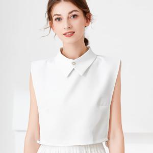 TEMU 스택 가능한 하프 셔츠 칼라, 장식용 내부 레이어 셔츠 칼라, 다기능 레이어링 셔츠 칼라, 페이크 칼라