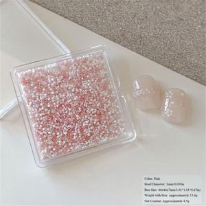 TEMU 박스형 세라믹 네일 아트 데코, 컬러풀 혼합 미니 플랫 바텀 라인스톤, 고광택 반원형 네일 드릴 장식, DIY 네일 디자인용 여성/남성 매니큐어 액세서리, 홈 & 살롱 매니큐어용|네일