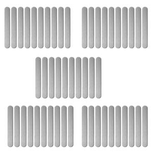 TEMU 자석용으로 설계된 메탈 스트립 20/50개입, 크기 2.56 x 0.31인치, 폰 케이스, 교실, 냉장고, 과학 실험실, 워크숍, 공예실, 주방 및 차량에 적합한 자석 스틸 플레이트 (자체 접착식 뒷면)