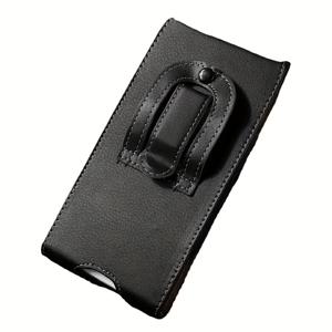 TEMU 벨트 클립이 있는 캐주얼 직사각형 PU 휴대폰 파우치, 아이폰, 삼성, 화웨이, 샤오미에 적합.