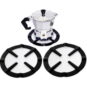 TEMU 2개 세트 헤비듀티 철제 모카팟 스탠드 리듀서 링 홀더, 가스레인지 호환, 공간절약형 스토브탑 메이커 액세서리, 이탈리안 커피메이커용 내구성 & 안정성