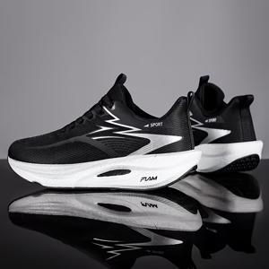 TEMU 남성용 마라톤 러닝화 - 통기성 좋은 갑피, 편안한 지지력과 부드러운 밑창, 피트니스, 아웃도어 스포츠, 마라톤 애호가를 위한 이상적인 선택|스포츠|운동화|런닝화