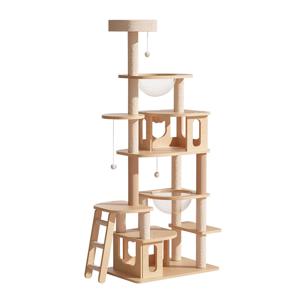 TEMU 대형 복합형 캣타워 클라이밍 스크래쳐 기둥 캣트리 고양이 집 전만대 캡슐 해먹 스프링보드