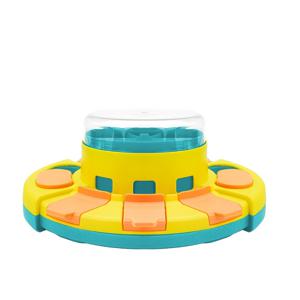 TEMU 1개 교감식 슬로우 피더 (강아지, 고양이용) | PVC 퍼즐 급식 장난감, 애완동물용 에너지 소비 슬로우 이팅 도구, 배터리 없음