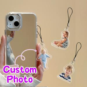 TEMU 맞춤형 사진 폰참, 개인화 초상화 버클 헤드 액세서리, 그녀와 그를 위한 발렌타인데이 선물, 엄마와 할머니를 위한 어버이날 선물, 귀여운 일상용 폰 데코, 친구와 사랑하는 이를 위한 감성 맞춤 선물, 고품질 사진 기념품 장식