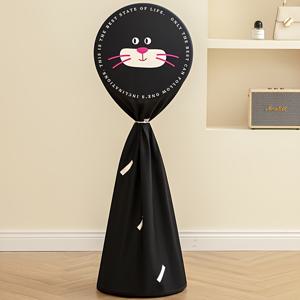 TEMU 만화 스타일 고양이 프린트 선풍기 커버, 가정용 스탠딩 선풍기용 방진 커버, 반 밀폐 및 완전 밀폐형 전기 선풍기 보호, 선풍기 보호 슬리브, 모던 패브릭 홈 데코, 바닥 선풍기 및 천장 선풍기 모두에 적합, 내구성 있는 보호|실링팬|서큘레이터선풍기