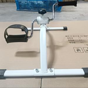 TEMU 조절 가능한 저항력 휴대용 운동 자전거 - 이중 핸들과 페달, 홈 운동 및 재활 훈련에 이상적, 화이트 PP 소재|자전거