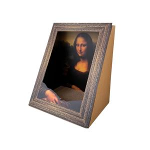 TEMU 모나 리사와 고양이가 있는 고양이 스크래쳐 1개, 유화 스타일로 제작, 스크래쳐 포함, 조립 용이하고 내구성 좋음