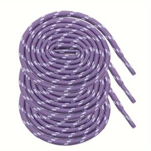 TEMU 운동화나 부츠, 스케이트보드, 하이킹용 스포츠화에 사용할 5mm 폭의 둥근 신발 끈 3켤레