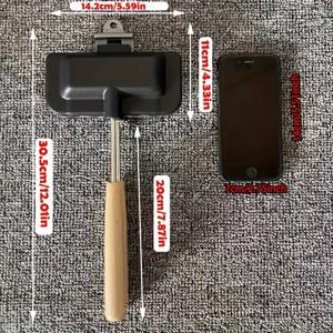 TEMU 1개 양면 논스틱 고급 샌드위치 그릴 - 간편하게 완벽한 아침 식사, 와플, 버거를 요리하고, 쉬운 음식 분리 - 공간 절약형 주방 가제트 및 가정용 주방 필수 베이킹 도구