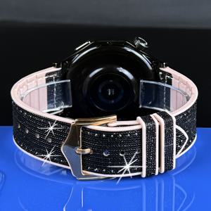 TEMU 7/6/5/4 40mm 44mm 5 Pro 6 Classic, 45mm 47mm 및 화웨이 스마트워치 GT 9 /E Huami에 적합한 20mm 22mm 우아하고 반짝이는 스트랩