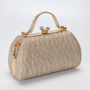 TEMU 반짝이는 플리츠 롱 튜브 우아한 레이디스 디너 백, 대용량 라인스톤 장식 더블 핸들 핸드백, 대형 라인스톤 장식 잠금 디자인, 숄더 체인으로 메신저 백으로 변신 가능, 모든 종류의 웨딩 파티에 매우 적합, 정장용 핸드백,저녁 행사용 핸드백,라인스톤 클러치,우아한 이브닝 백,럭셔리 디테일링,넉넉한 핸드백,잠금 클로저 지갑,공식 행사 초대 손님