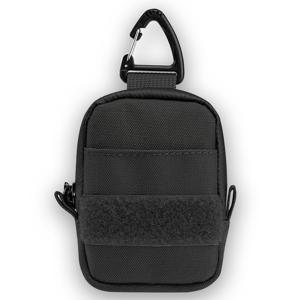 TEMU 1개 WESSLECO A6 미니 EDC 파우치, 나일론 블랙 코인 퍼스, 무선 헤드셋 & 키 웨이스트 케이스, 일상 휴대용