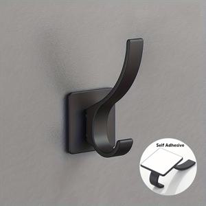 TEMU 욕실용 접착식 후크 4개 - 무타공 벽걸이형 수건 및 가운걸이, 공간 절약형 다용도 끈적이는 고리, 침실, 주방, 욕실용 - 옷 및 모자 보관에 이상적인 욕실 액세서리