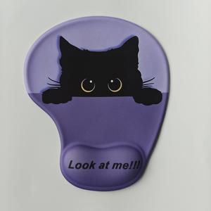 TEMU 손목 받침대가 있는 마우스 패드, 인체공학적 디자인의 편안한 마우스 패드, 미끄럼 방지 베이스, 컴퓨터 및 홈 오피스용