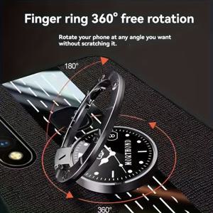 TEMU 4-In-1 마그네틱 시계 링 휴대폰 거치대 | 360° 회전 아연 합금 다용도 홀더 | 스크래치 방지 및 흔들림 방지 디자인, 범용 중력 클립 포함
