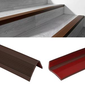 TEMU 1개 39.37/118.11인치 자가 점착 PVC 계단 모서리 보호대, 미끄럼 방지 계단 코너 장식, 계단 모서리 미끄럼 방지 테이프, 실외 넓은 미끄럼 방지 스트립, 떼어내어 붙이는 모서리 미끄럼 방지 스트립, 실내 및 실외 계단 발판 장식 스트립