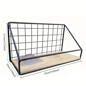 TEMU 1개 BEQ 벽걸이 선반 정리대 - 헤비듀티 캐스트, 타월, 책, 욕실 수납, 공간 절약형 금속 책장, 침실, 홈오피스 - 쉬운 설치 팜하우스 스타일 수납 선반|책꽂이