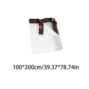 TEMU 두꺼운 투명 방수 타프 - 무료 걸이 로프 증정. 고밀도 폴리에틸렌 소재로 이중 방수 및 자외선 차단 기능. 정원 그늘, 마당 비막이, 캠핑 텐트 등에 이상적. 내구성 강하고 오래 사용 가능!