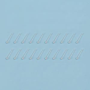 TEMU 20/40개 소형 코스터드 라운드 볼 직봉 구리 트라거스 연골 헬릭스 스터드 여성용 코피어싱 주얼리|피어싱