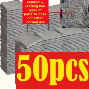 TEMU 초극세사 차량 청소용 천 100개/50개입 - 가볍고 사각형으로 차량 관리 및 가정용으로 적합