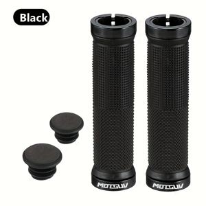 TEMU 다섯 가지 색상으로 제공되는 손잡이 그립 한 쌍. 미끄럼 방지용 작은 점이 있는 대각선 디자인, 양면 잠금 기능이 특징이며, 내구성이 뛰어난 고무로 제작되어 산악 자전거, BMX, 스쿠터에 적합합니다.