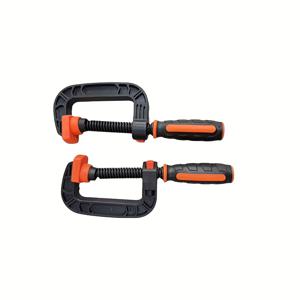 TEMU 헤비듀티 조절 가능 G/F/C 타입 목공용 클램프, 빠른 G 클램핑 시스템, 퀵 스크류 조정 및 미끄럼 방지 그립 - 2인치 DIY 접착제/나사/못 호환 클램프, 목공, 가구 제작, 작업대, 테이블용 (블랙) - 조립 불필요