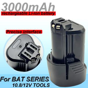 TEMU 3.0Ah 용량 및 12V 배터리, Boshi 10.8V/12V 전동 공구 배터리 라인과 호환되는 교체용 배터리, 무선 드릴에 적합, 충전식 리튬 이온 배터리 팩, 중요한 작업에 적합