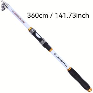 TEMU 밍워 경량 텔레스코픽 낚싯대, 장거리 낚싯대, 해변 낚싯대, 2.1m 2.4m 2.7m 3.0m 3.6m 캐주얼 아웃도어 낚싯대