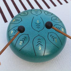 TEMU 10인치 11음계 에더리얼 드럼, 고품질 탄소강 재질, 뛰어난 탄성, 순수한 음질, 정교한 장인 정신, 높은 튜닝 정확도. 보관 가방, 악보, 드럼 스틱, 손가락 보호대, 사운드 스티커 포함