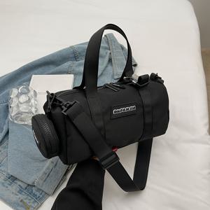 TEMU 여성용 경량 버킷백 - 조절 가능한 스트랩, 지퍼 클로저, 넉넉한 내부 공간의 변환형 크로스바디/핸드백 - 튼튼한 나일론 여성 가방, 대학 및 일상 사용을 위한 시크 디자인, 슬림 스타일, 튼튼한 구조, 다용도 토트백, 학생용 핸드백