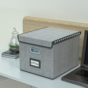 TEMU 2개/1개 접이식 걸이형 파일 정리함 (뚜껑 포함) -- 편지/법률 문서용 범용 파일 보관함 -- 장식용 홈오피스 파일 박스, 블랙/핑크/그레이