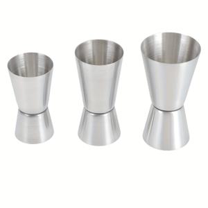 TEMU 304 스테인리스 스틸 칵테일 측정 컵 3개 세트, 더블 헤드 칵테일 지거, 전문 바텐더용 온스 음료 측정 컵, 완벽한 파티 웨딩 주방 바 도구