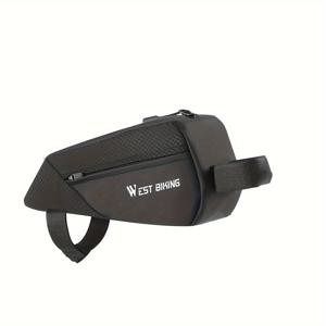 TEMU WEST BIKING 웨어 소재 프론트 프레임 탑튜브 1L 용량 가방 MTB 로드 바이크 가방 다기능 사이클링 가방 자전거 액세서리