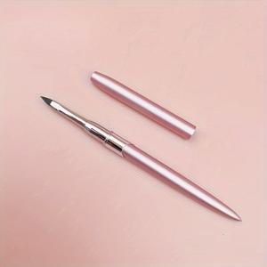 TEMU 3D 네일 아트 브러쉬, 핑크 메탈릭, 젤 조각 펜, 플로럴 페인팅 도구, 미끄럼 방지 손잡이, 네일 액세서리, 무향